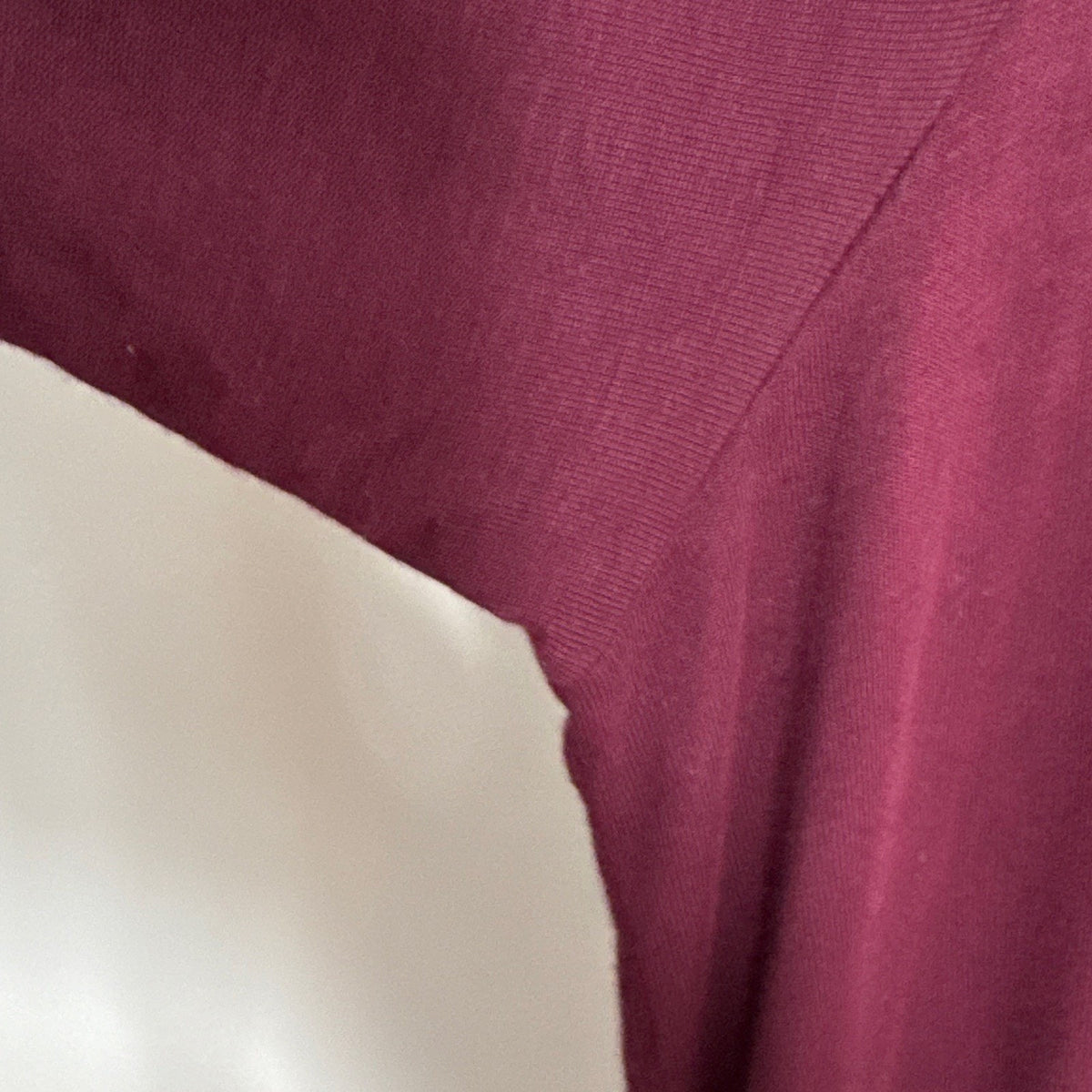 Cha Cha Vente Womens Plus Burgundy Scoop Neck Tunic 3/4 Sleeve Stretch Velvet