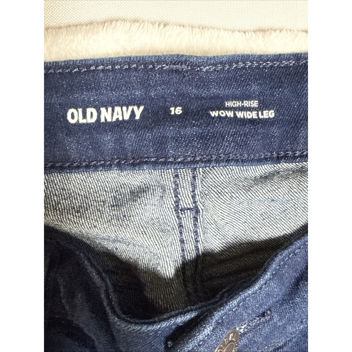 Women’s Old Navy High-Rise WOW Flare size 16 Dark Blue Denim Wash Stretch Jeans