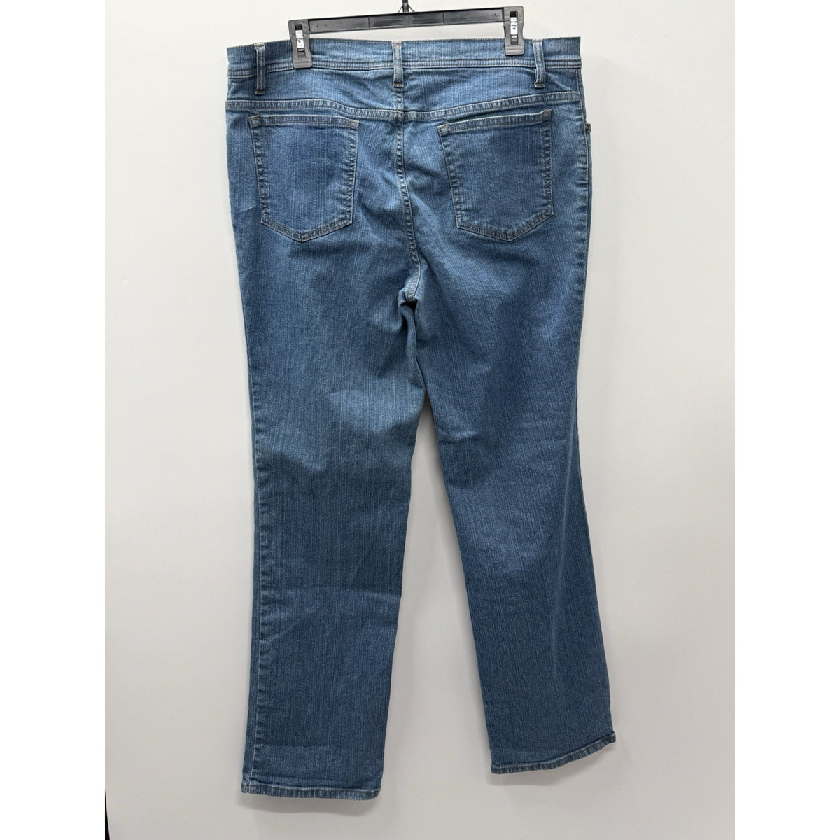 D&Co Denim & Company Blue Jeans Women Size 16 Med Wash Stretch Classic Denim