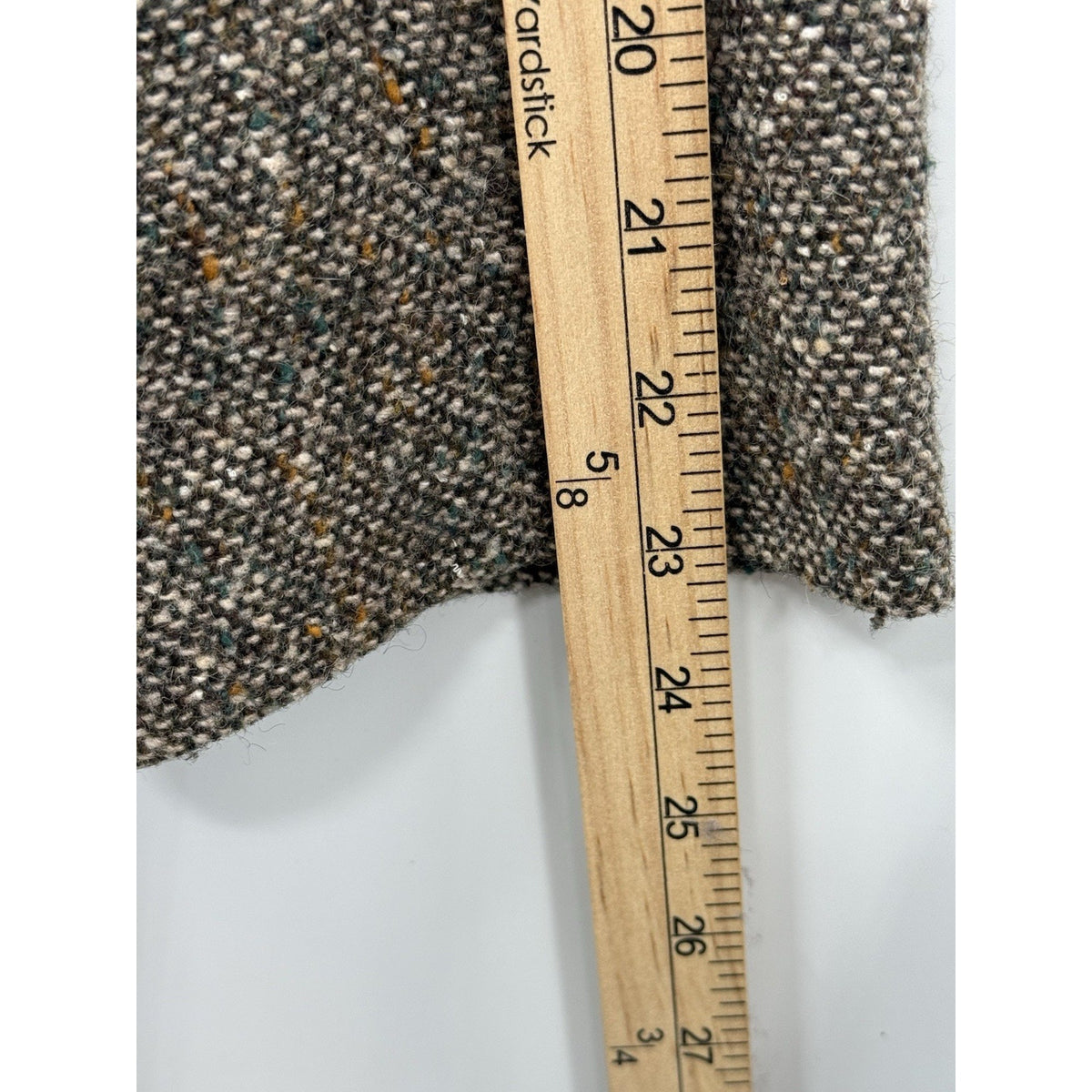 Vintage Wool Tweed Blazer Women’s Size 14 Brown Speckled Dark Academia Jacket