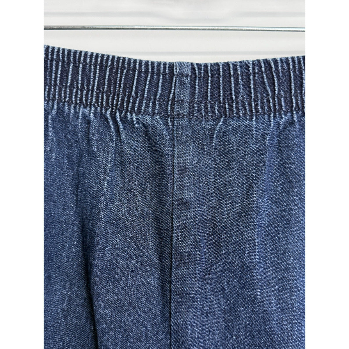 Hasting & Smith Denim Crop Pants Women Sz Large Elastic Waist
