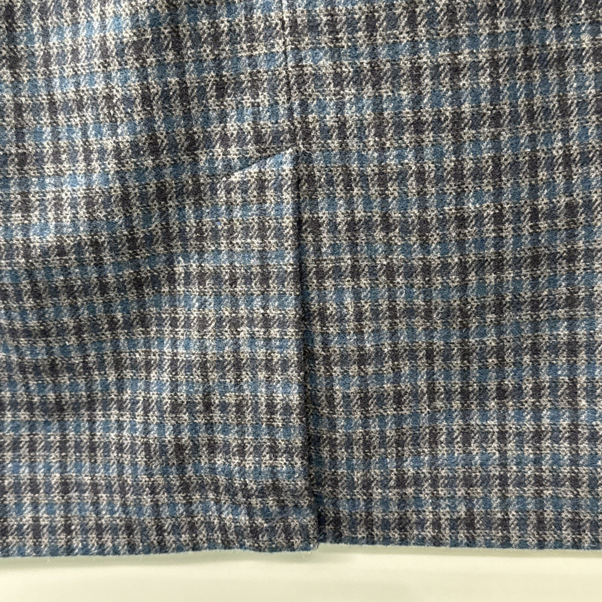 Chadwick Of Boston Size 12 Women’s Plaid Wool Blend Skirt Black/Gray/Blue