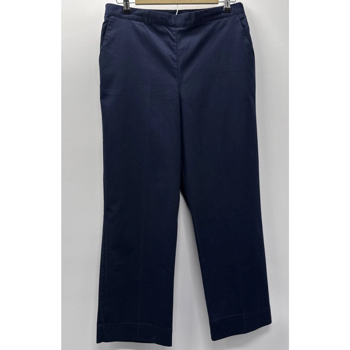 Alfred Dunner Women’s Size 12 Blue Pull On Elastic Waist Straight Leg Pants