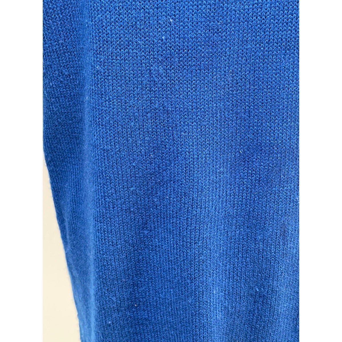 Plain Jane Vintage Blue Beaded Midi Length Long Sleeve Sweater Dress SizeMedium
