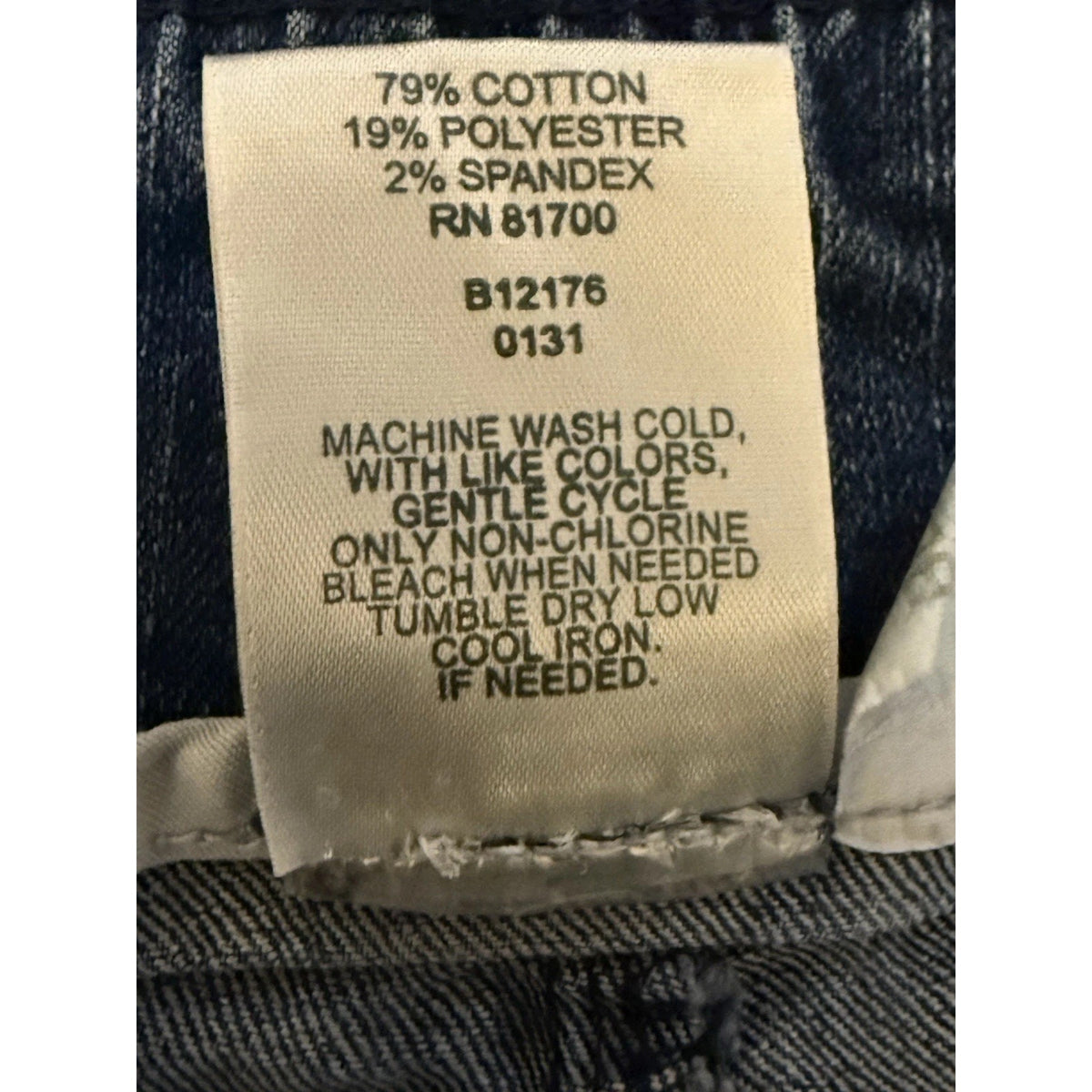 Blair Women’s Pull On Denim Capri Pants Size 8P Blue Stretch Elastic Waist Jeans