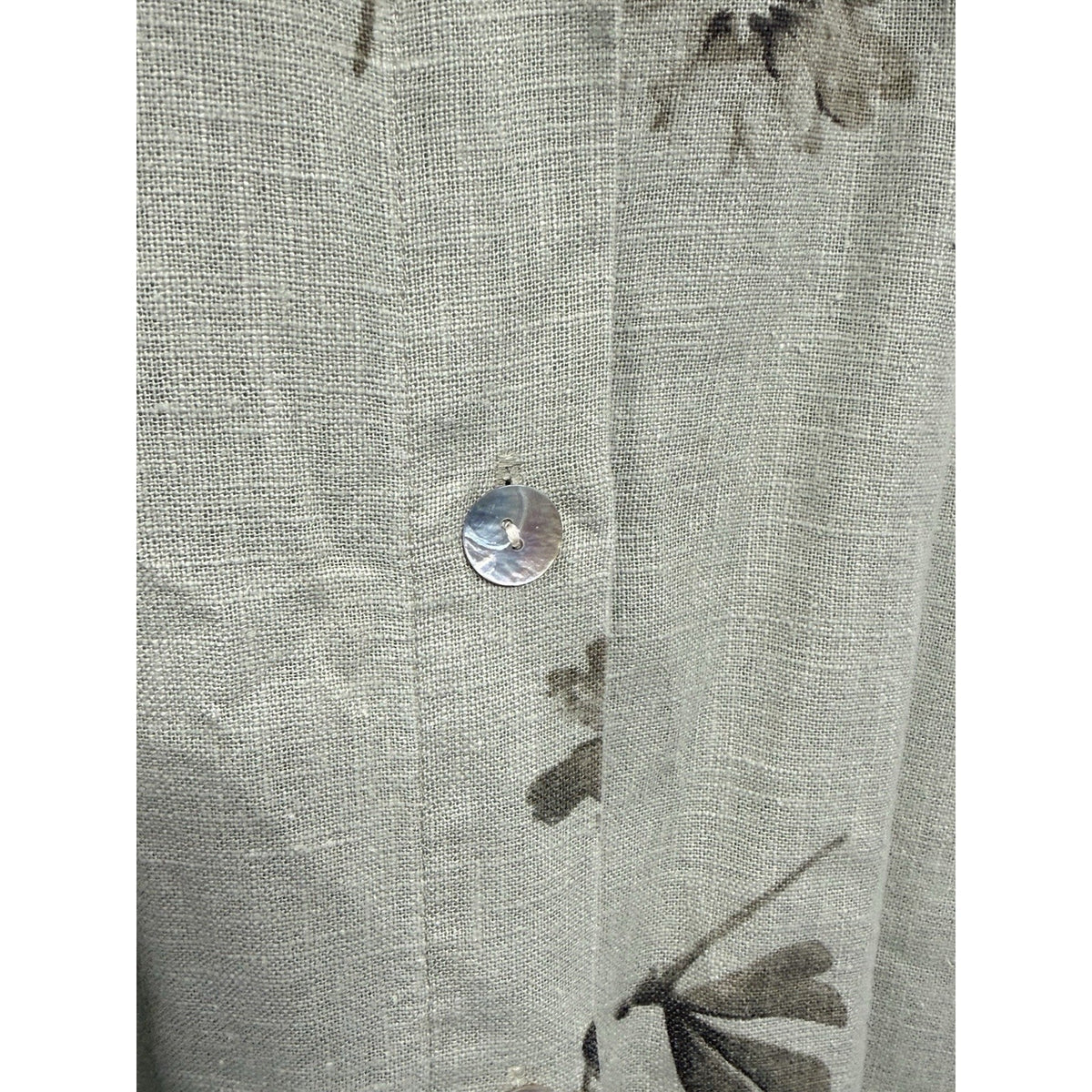 Sweet Jessie 100% Linen 2 Piece Set L Floral Skirt Jacket Boho lagenlook