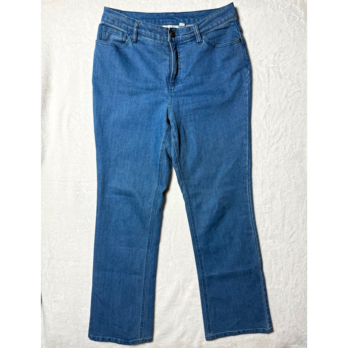 D&Co Denim Company Women’s Jeans Size 10 Bootcut Rhinestone Studded Pockets