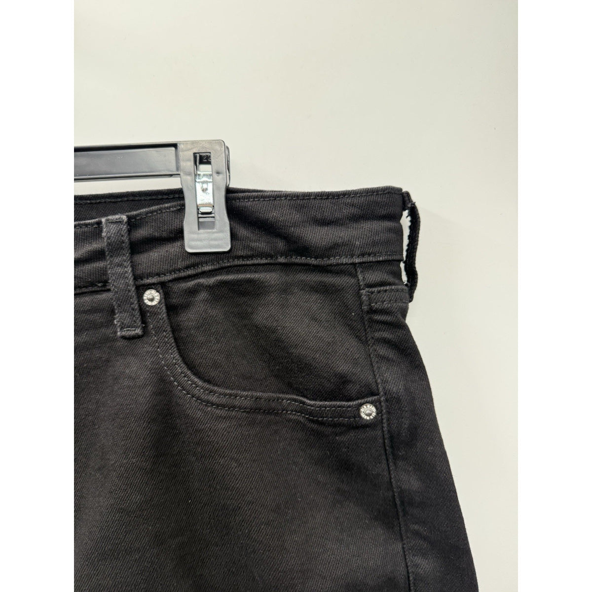 Old Navy High Rise O.G. Straight Secret Smooth Pockets Size 18 Black Jean Shorts