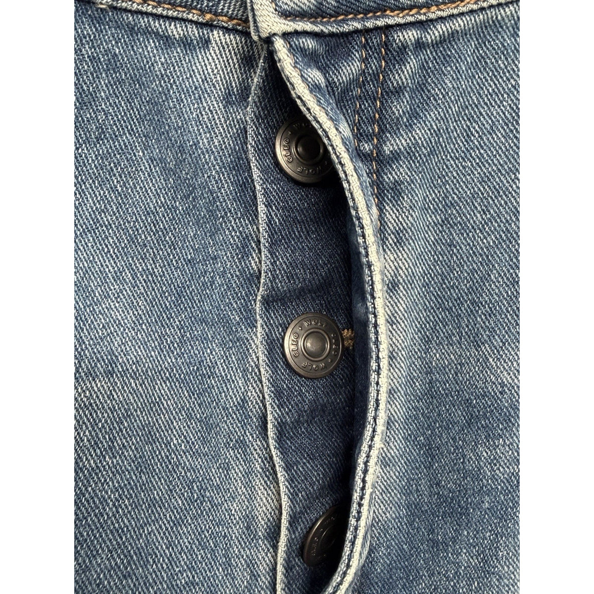 Cleo + Wolf Jeans Womens 34x32 High Rise Loose Wide Leg 100% Cotton NWOT