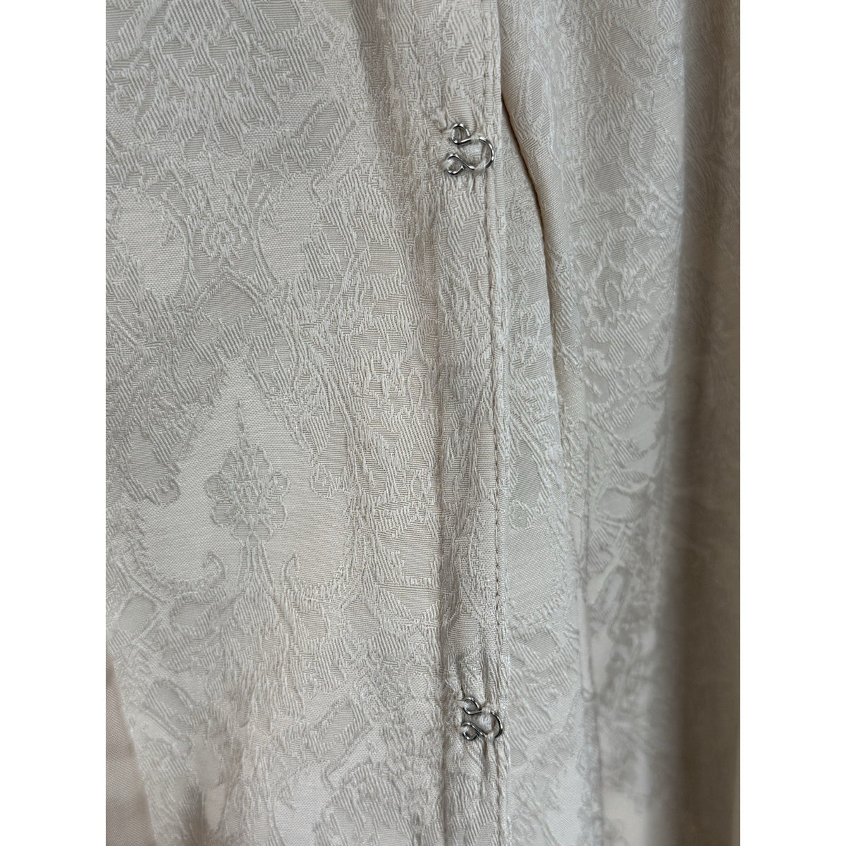 Isabella Women’s 14W Ivory Brocade Jacket Floral Embroidered Lined Dressy Blazer