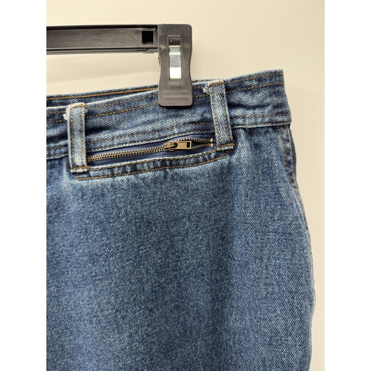 Harve Benard Womens Jeans Size 14 Blue Denim Straight Leg High Rise 100% Cotton