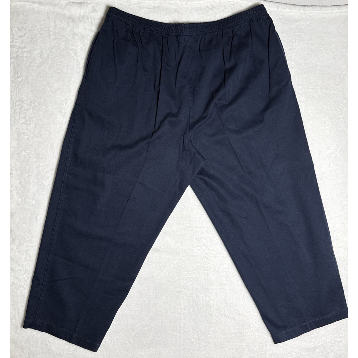 Woman Within Blue Elastic Waist Pullon Pocket Pants Plus Size 28WP Casual