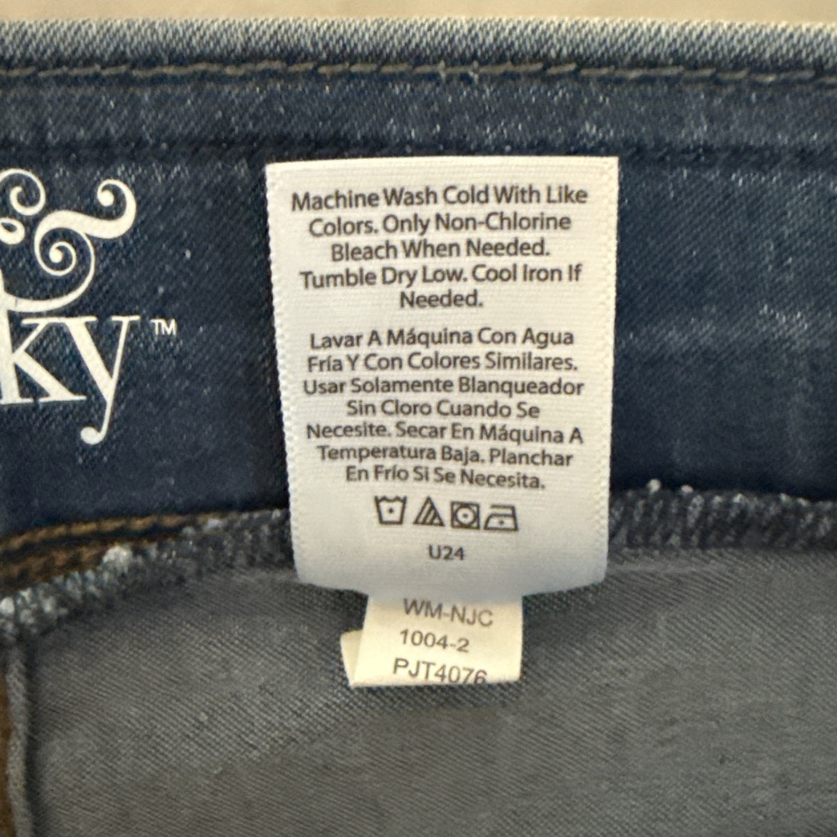 Terra & Sky Woman's 1X Pull On Jean Jeggings High Rise Stretch Casual lightwash