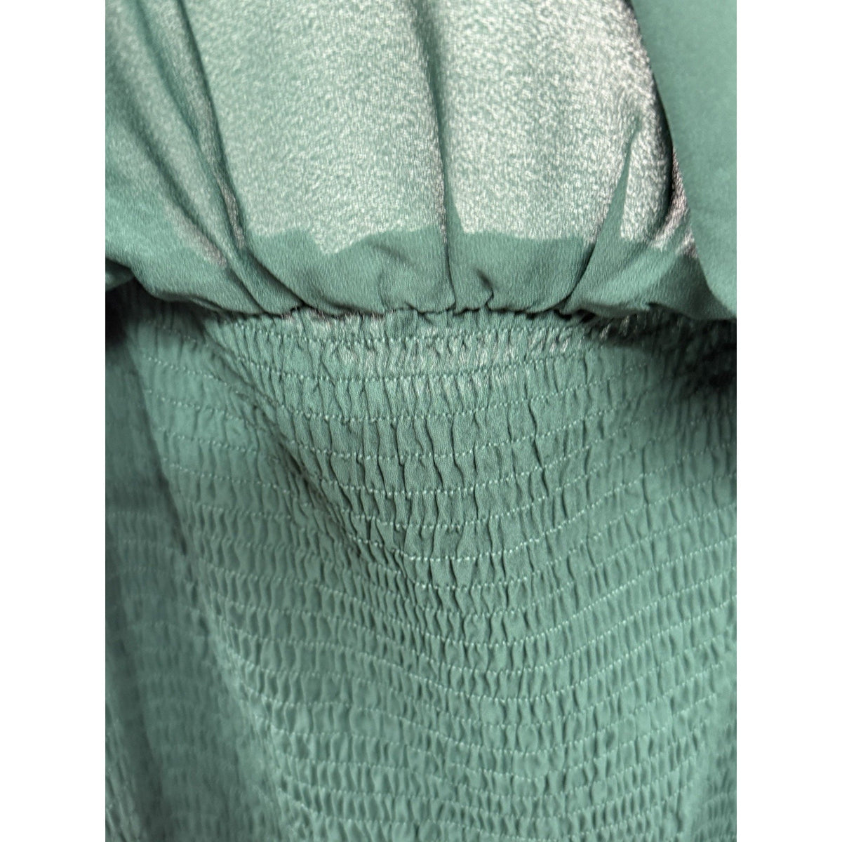 PrettyGarden Women’s XL Emerald Green Smocked Maxi Dress