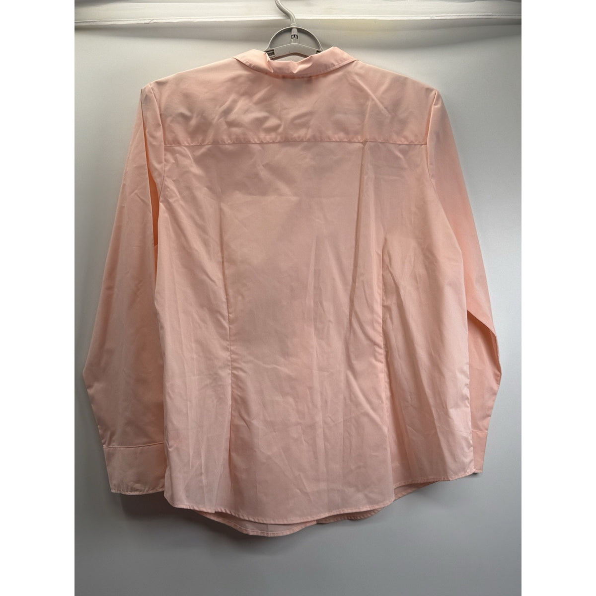 George Pink Button Front Stretch Career Blouse Women’s 2X 20 Office Classic Top