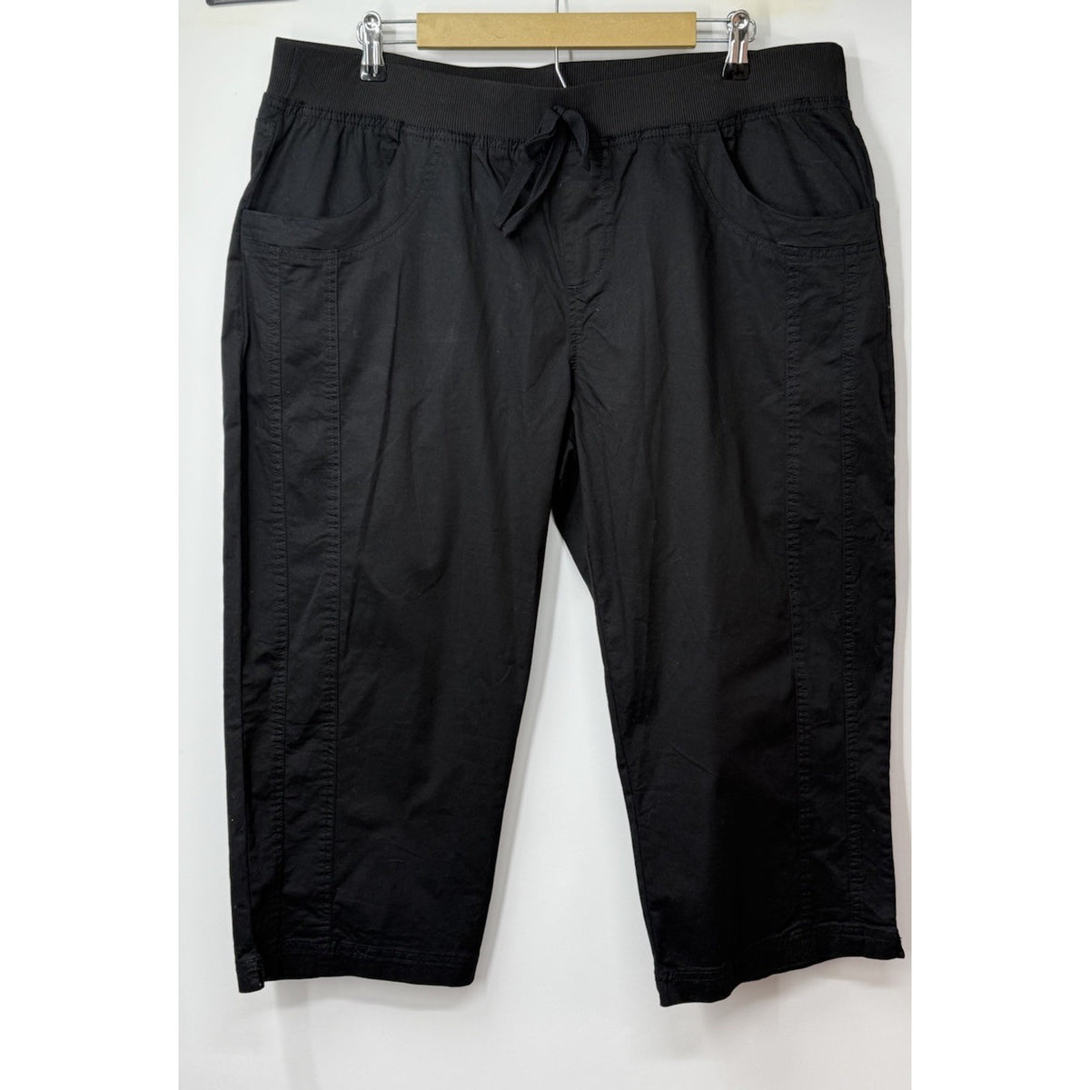 Briggs Crop Pants Women Size XL Pull On Pockets