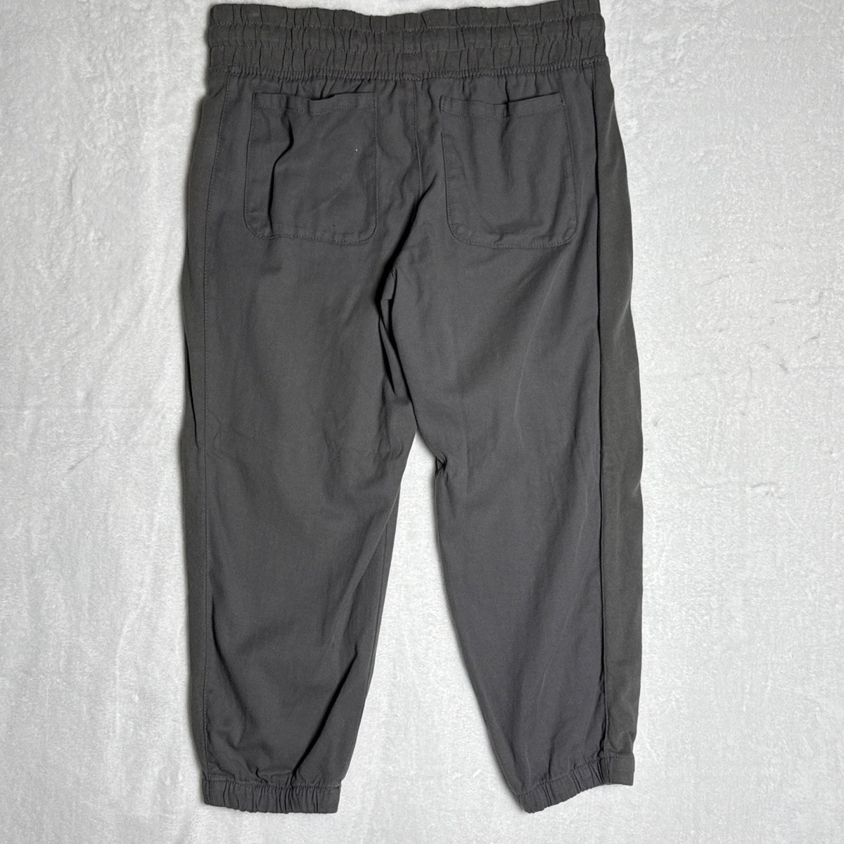 Time And Tru Gray Casual Womens Pants Comfy Cropped Tapered Ankle Jogger Medium