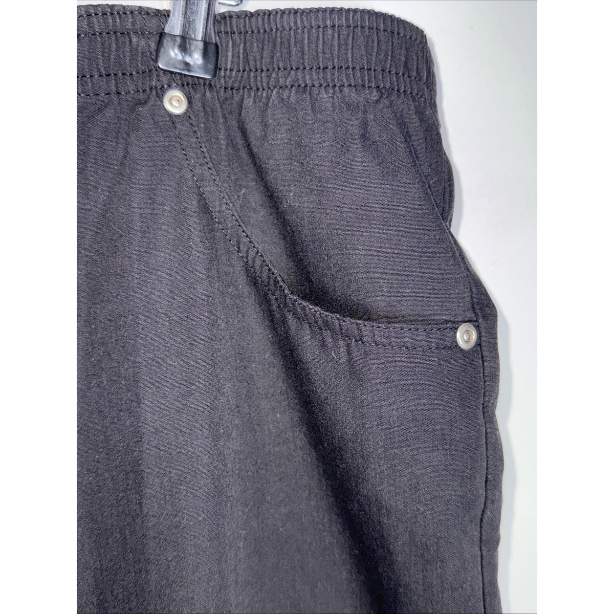 Bfa Women’s Pants Classic Black Pull On Size 2x Elastic Waist Pockets Casual