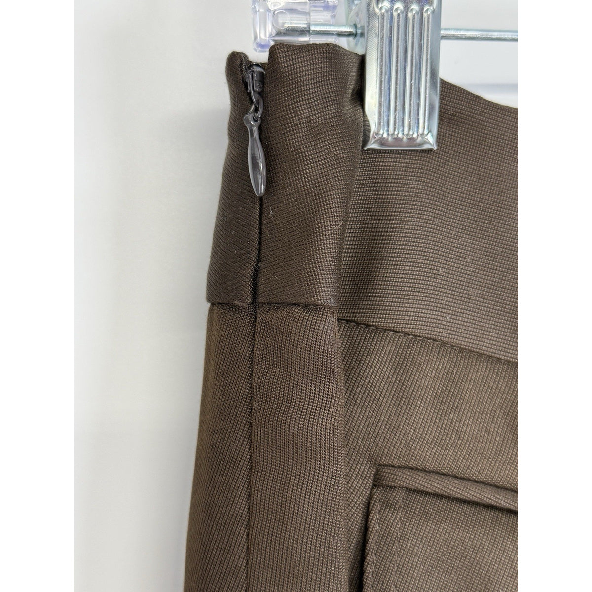 Ann Taylor Chocolate Brown A-Line Skirt Women’s Size 6 Side Zip Line