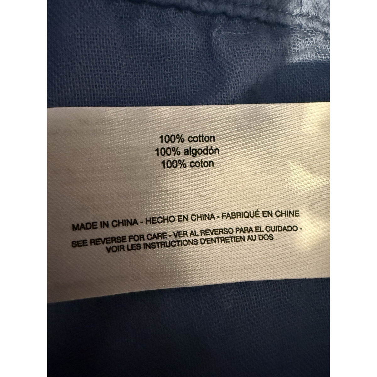 Gloria Vanderbilt Womens 3X Blue 100% Cotton Pull On Capri Crop Pants Pockets