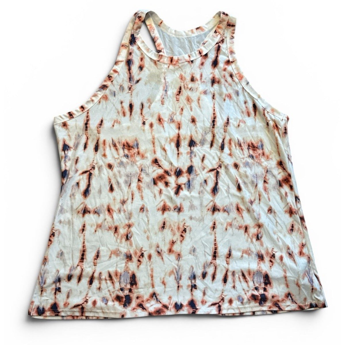 Old Navy Go Dry Tank Top XXL Tie Dye Racerback Active Athleisure Yoga NWT