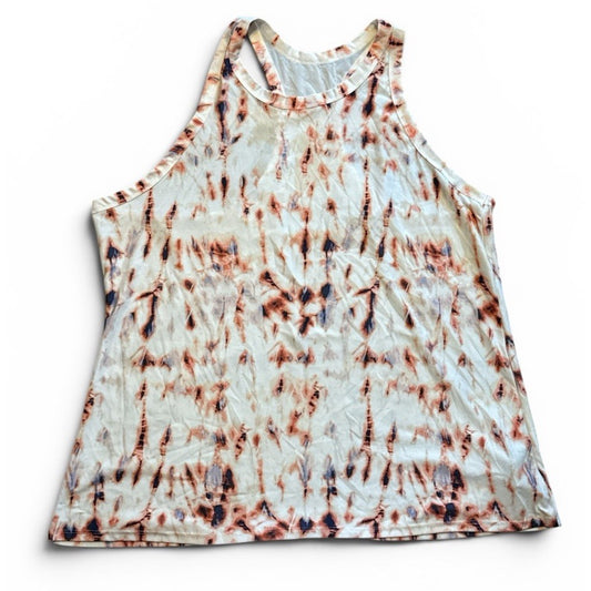 Old Navy Go Dry Tank Top XXL Tie Dye Racerback Active Athleisure Yoga NWT