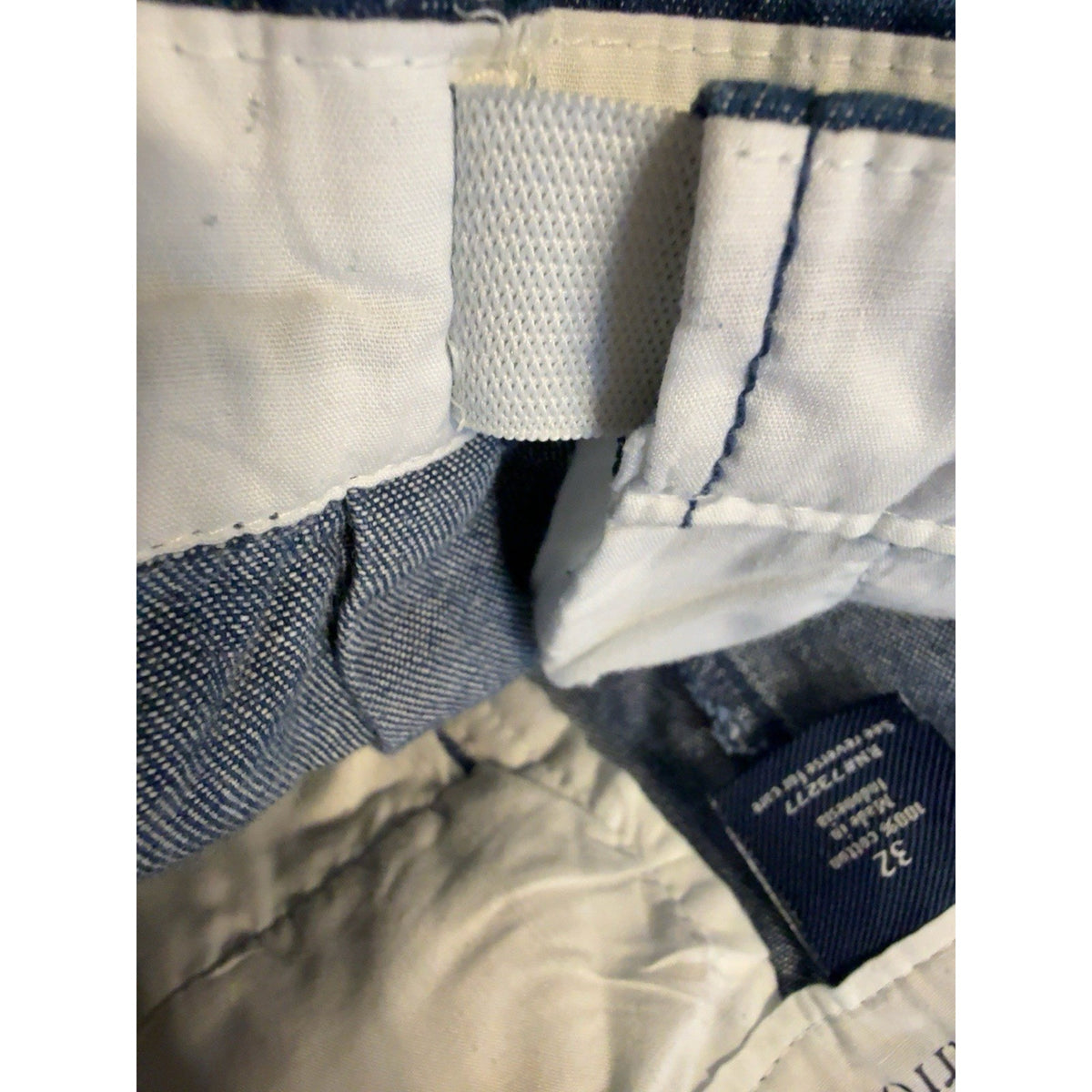 Croft & Barrow Men’s Shorts Size 32 Blue 100% Cotton Comfort Waist Classic Chino