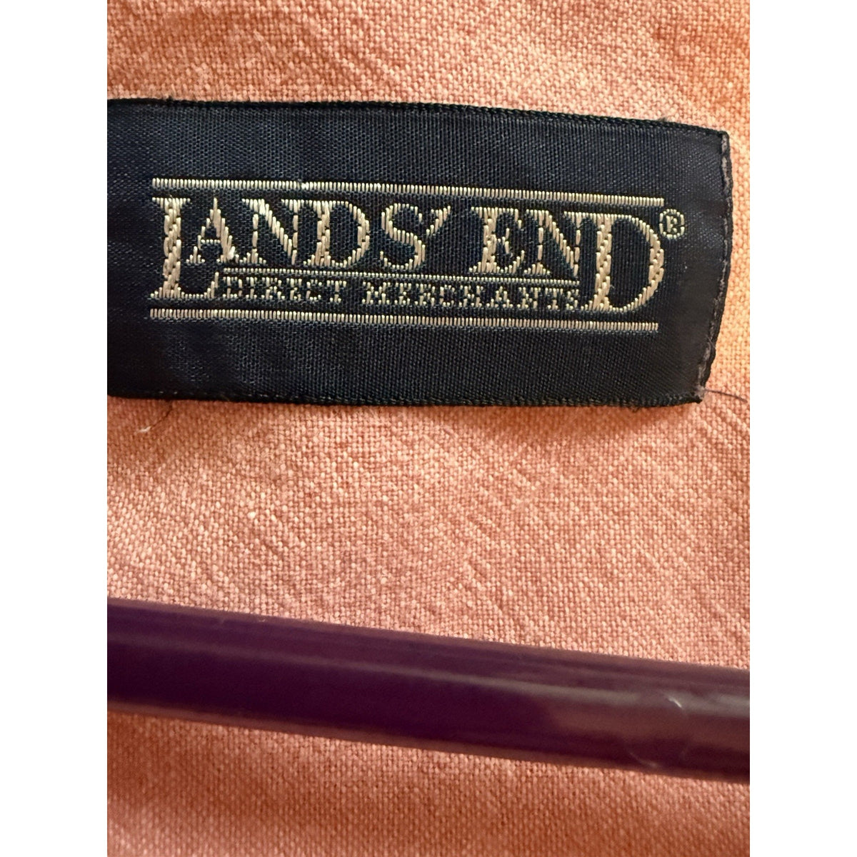 Lands End Direct Merchant button up Shirt Womens Sz 10 Cotton Pink