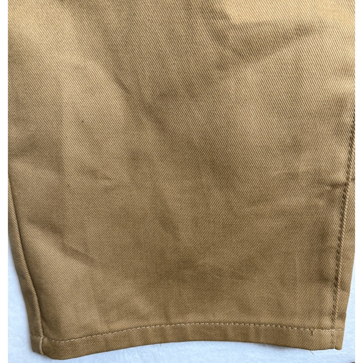 Mens Tan Cotton 5 Pocket Pants Size 50x32 Straight Leg Casual Chino Workwear