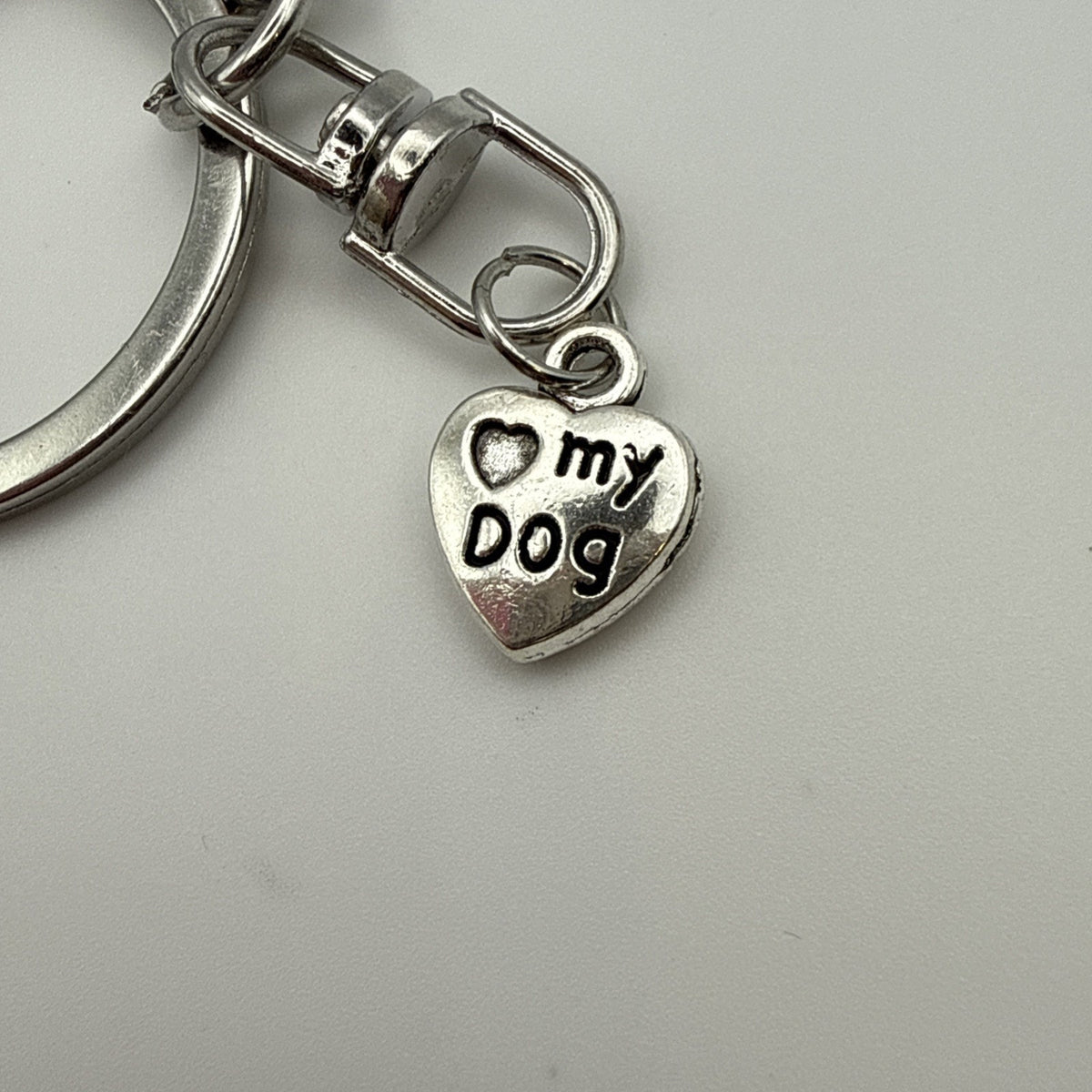 Boysenberry Glitter Paw Dog Keychain Purse Charm Sparkle Paw Print Gift