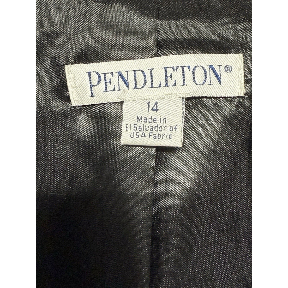 Pendleton Blazer Women's Sz 14 Virgin Wool 4 Button Classic Professional Jacket
