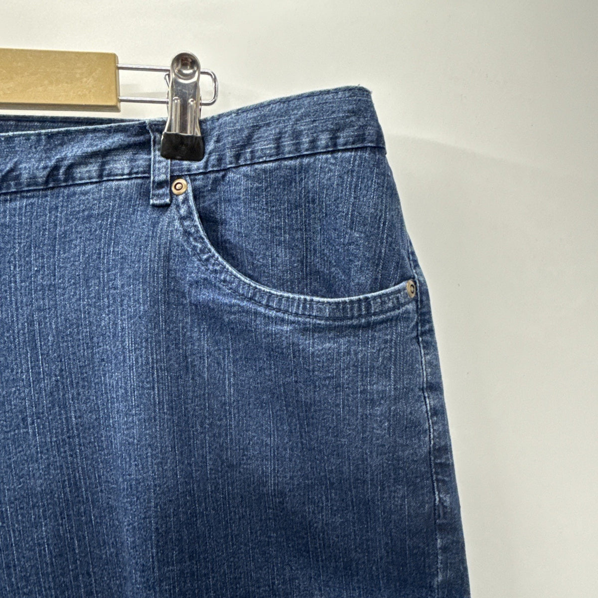 Ruby Rd. Woman Med Wash Denim Blue Jeans Plus Size 22W 5 Pocket Casual Pants