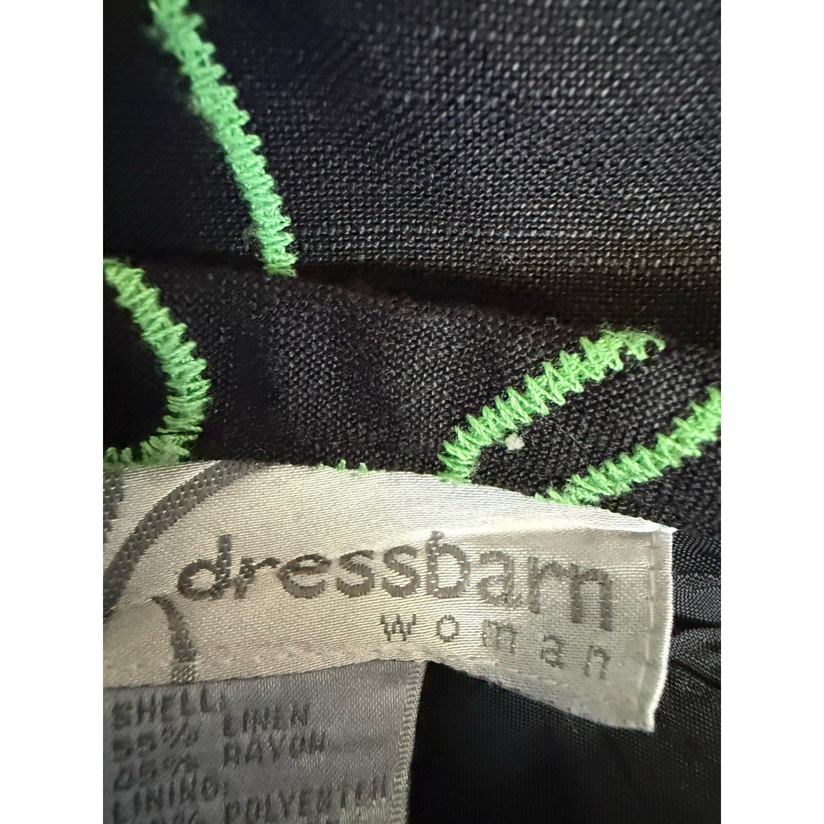 Dressbarn Womens Skirt Plus 20W Black Floral Embroidered A-Line Y2K Retro