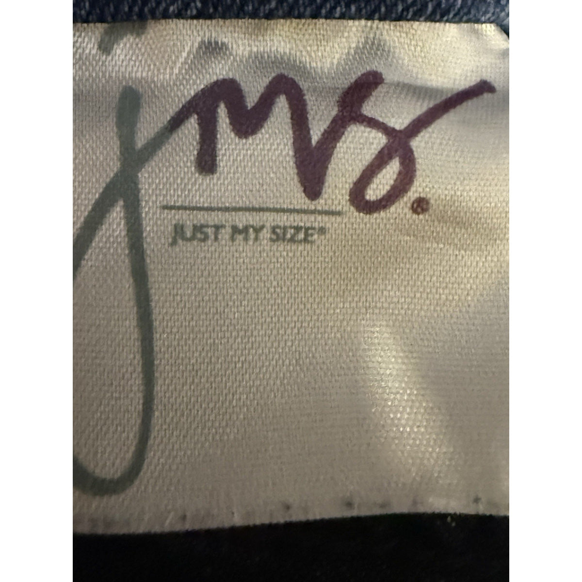 Just My Size 24W Petite Stretch Jeans Embroidered Pocket Denim Plus Size