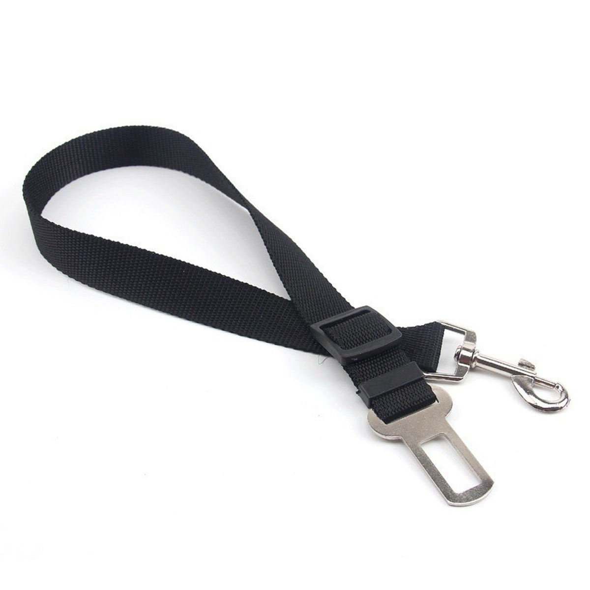 Car Seat Belt Leash for Dogs – Adjustable Safety Clip Restraint for Travel