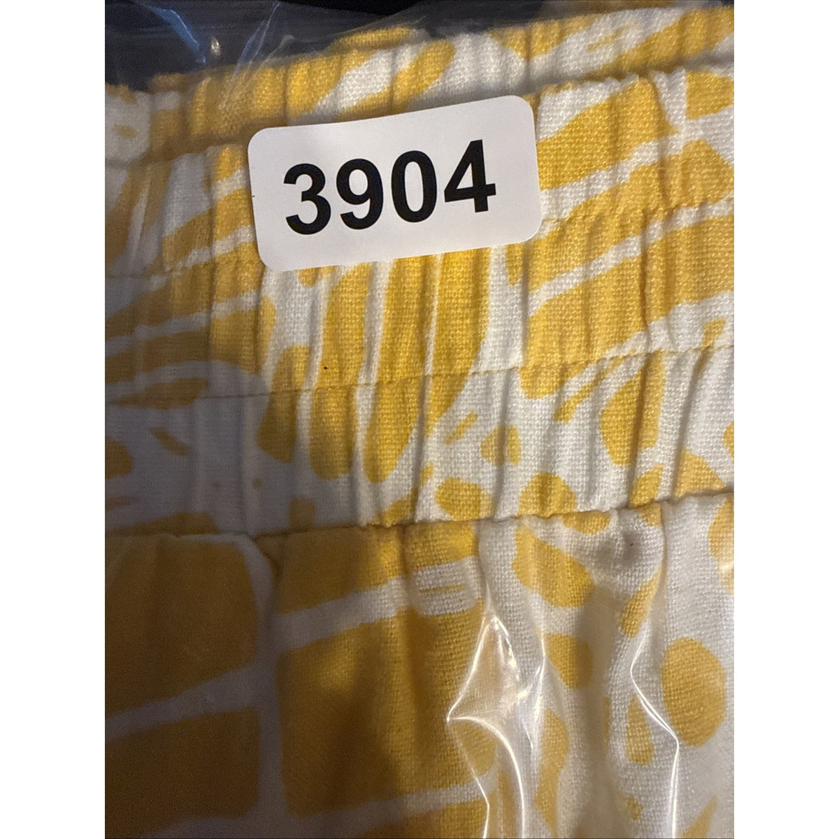 Loft Skirt Women's Small Palm Floral Yellow White Linen Blend Vacation Pockets