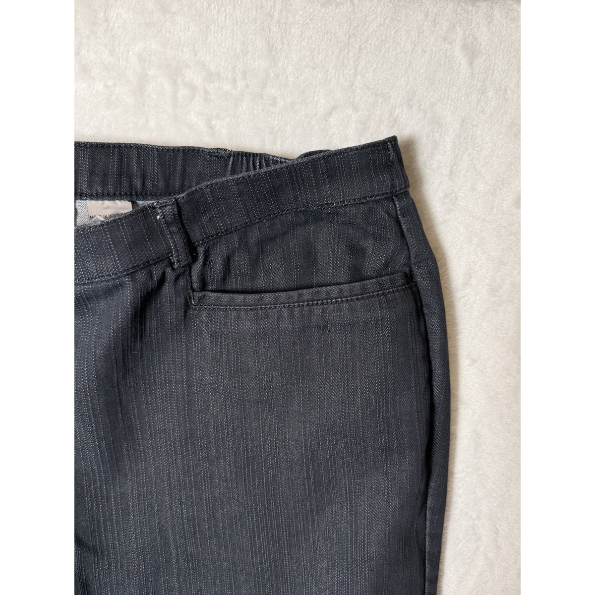 TanJay Jeans Womens 14 Blue Cotton Blend Dark Wash Straight Leg Comfort