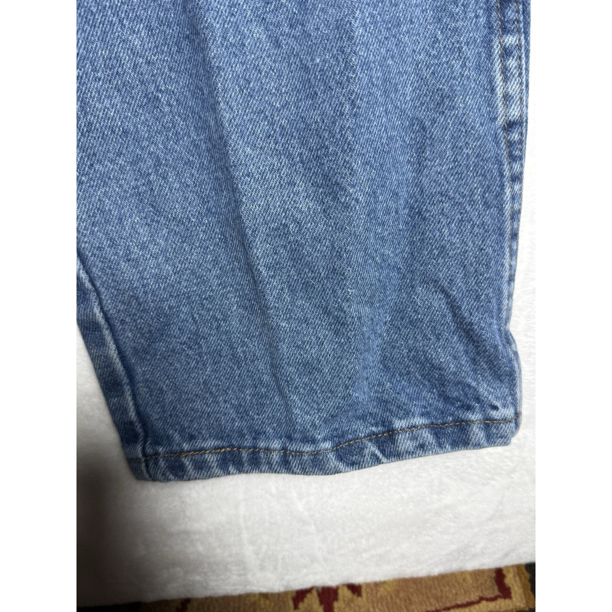 Rustler Men’s Jeans 42x30 Blue Straight Leg 100% Cotton Made in Mexico Denim