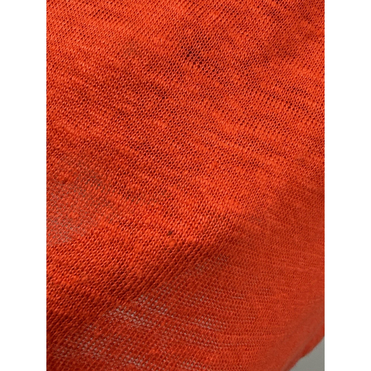 Tahari 1X 100% Linen Top Coral Red V Neck Oversized Relaxed Boho Coastal
