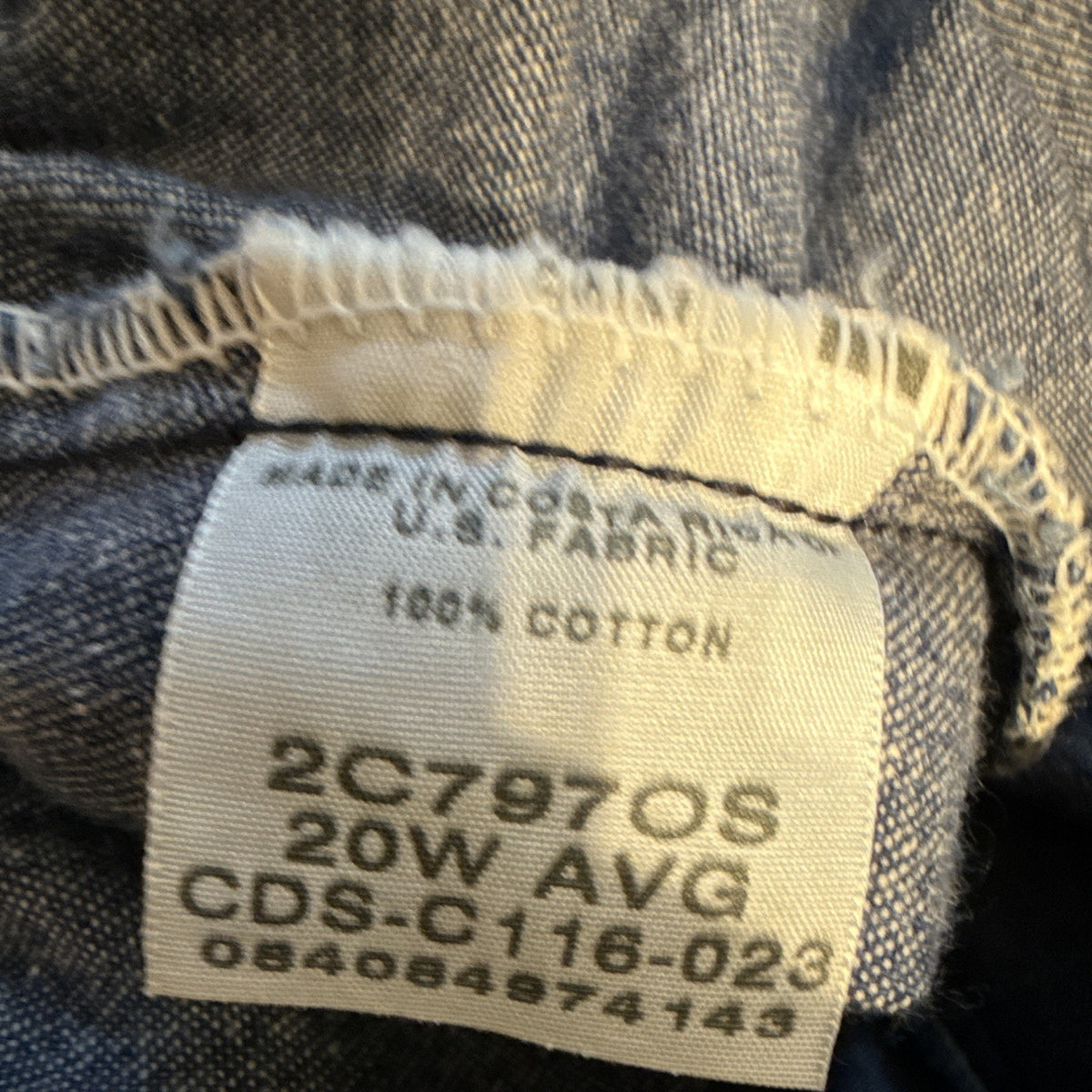 Chic Womens Blue Denim Pull On Capri Pants 20W Elastic Waist Relaxed Mid