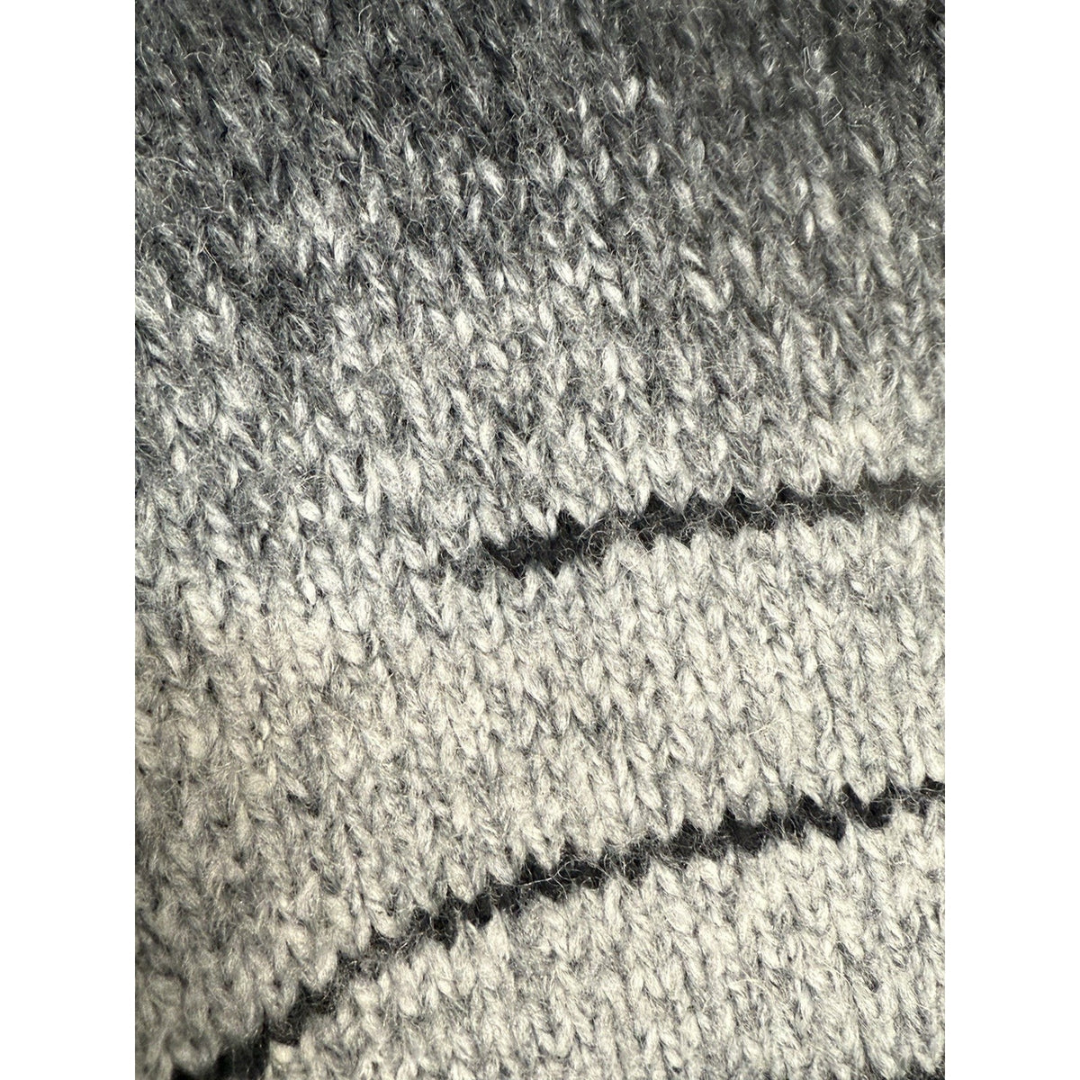 Old Navy Gray Ombre Stripe Asymmetrical Hem Knit Sweater Cardigan M Wool Blend