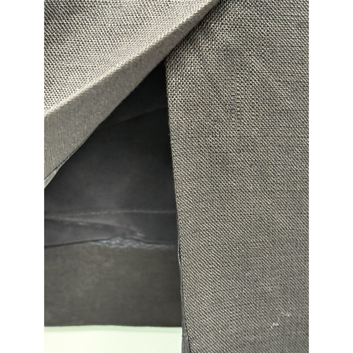 Women’s Unbranded Black 100% Linen Skirt Size 14 Lined Side Pockets Back Zipper
