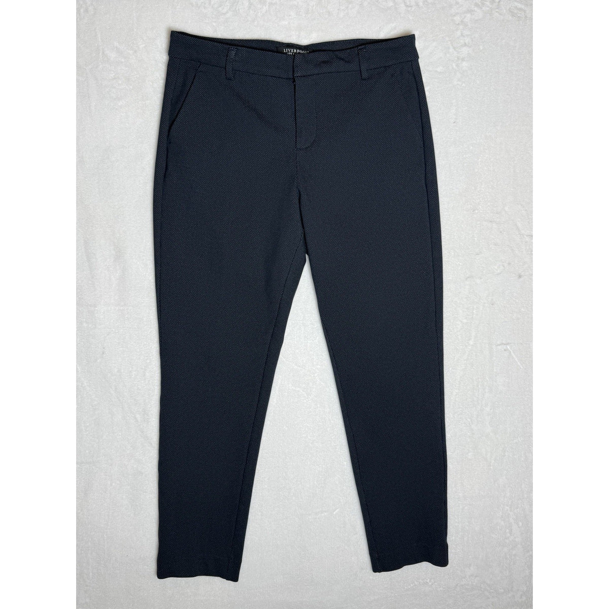 Liverpool Los Angeles Pants Womens 10 Navy Career Office Straight Ankle 30x28.5