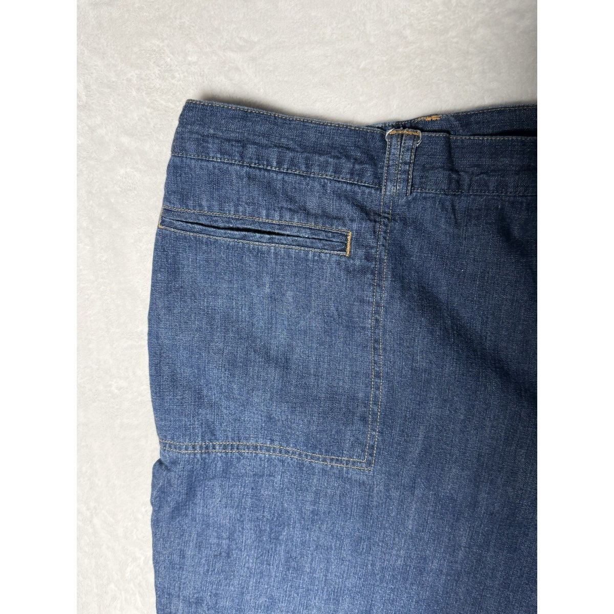 White Stag Capri Crop Jeans Women’s Plus Size 24W Elastic Waist Inset Straight