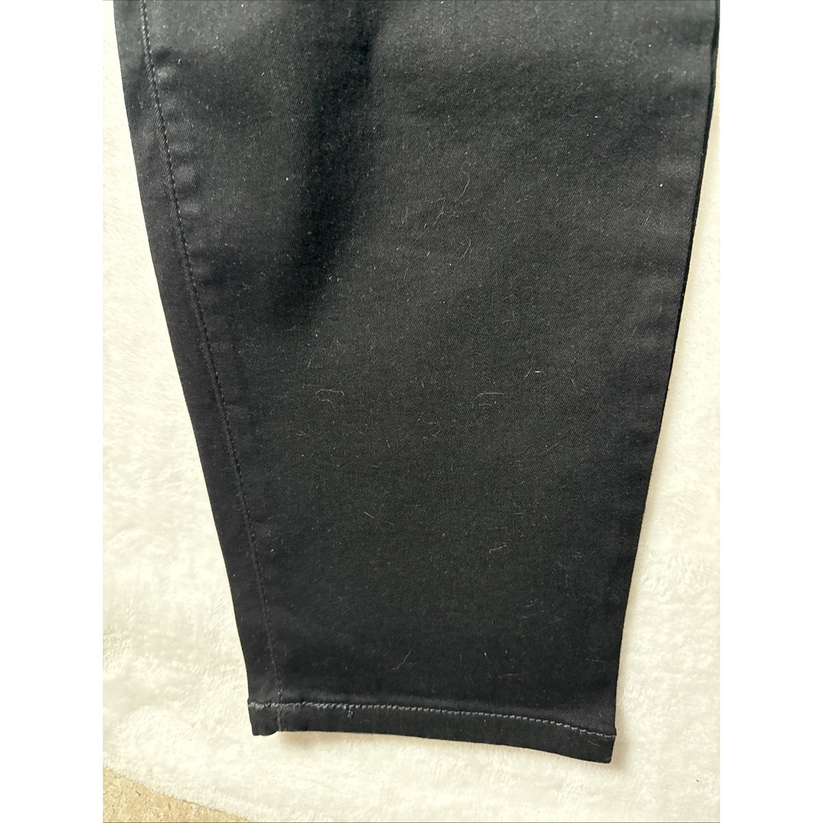 Terra & Sky Jeans Womens 24W Black Denim Skinny High Rise Stretch Preppy