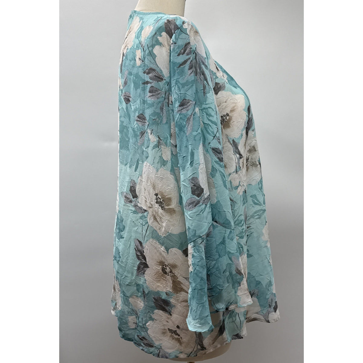 Sarah Michelle Women’s Blue Floral Blouse Plus Size 2X