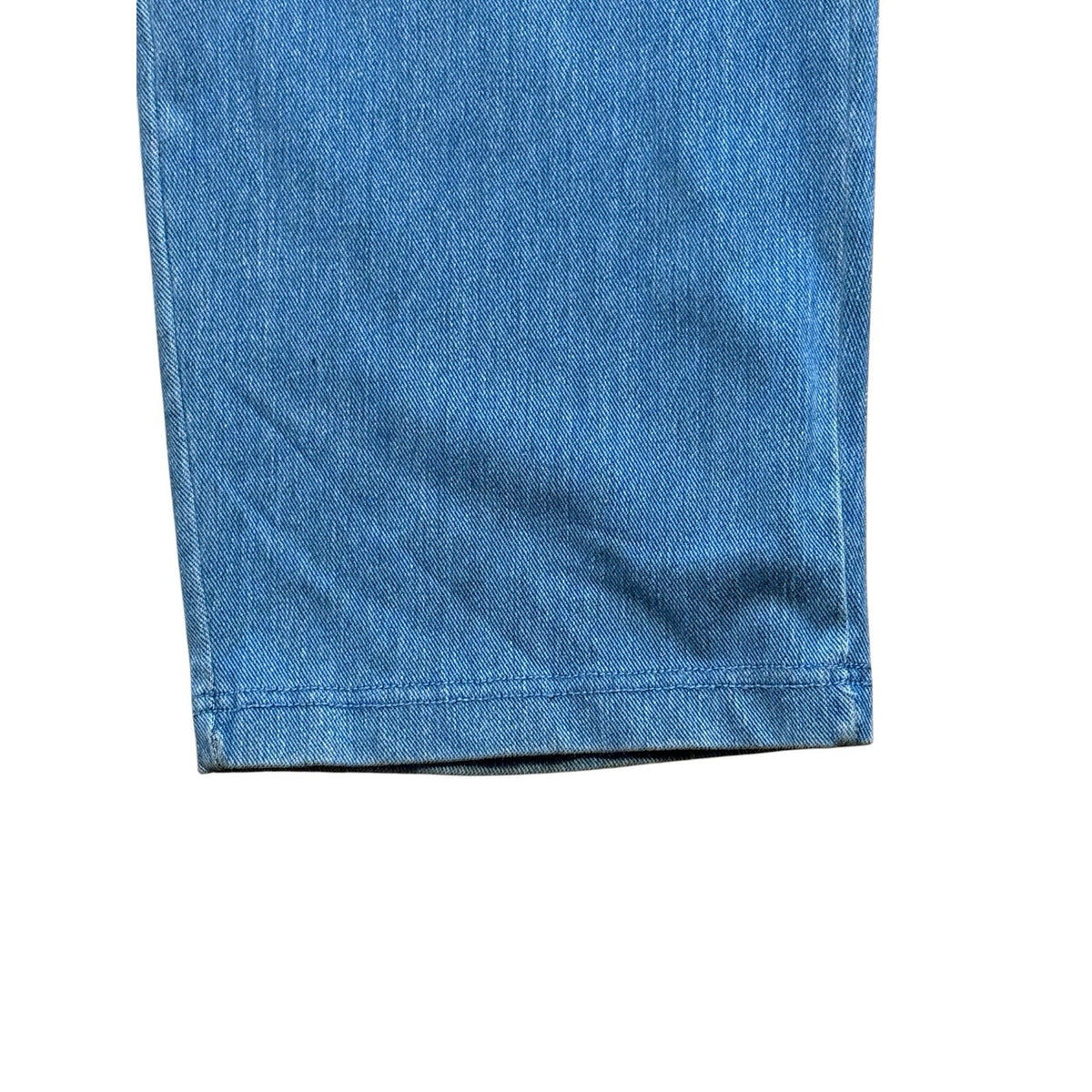 Lands End Women Cotton Pull On Pants XL/18 Blue High Rise Straight Leg