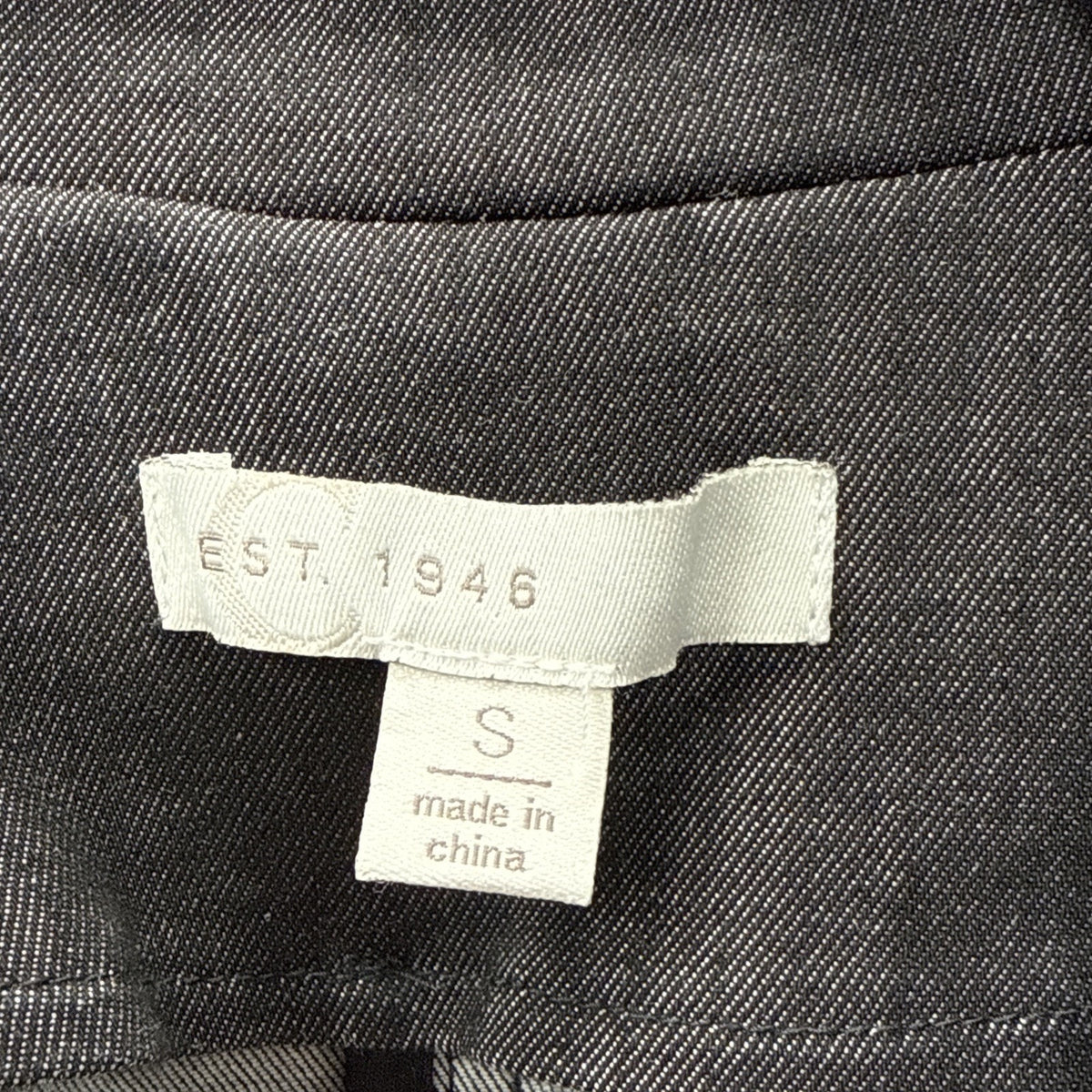 EST. 1946 Catos Black Denim Women's Stretch blazer Jacket (Women's US Size Small