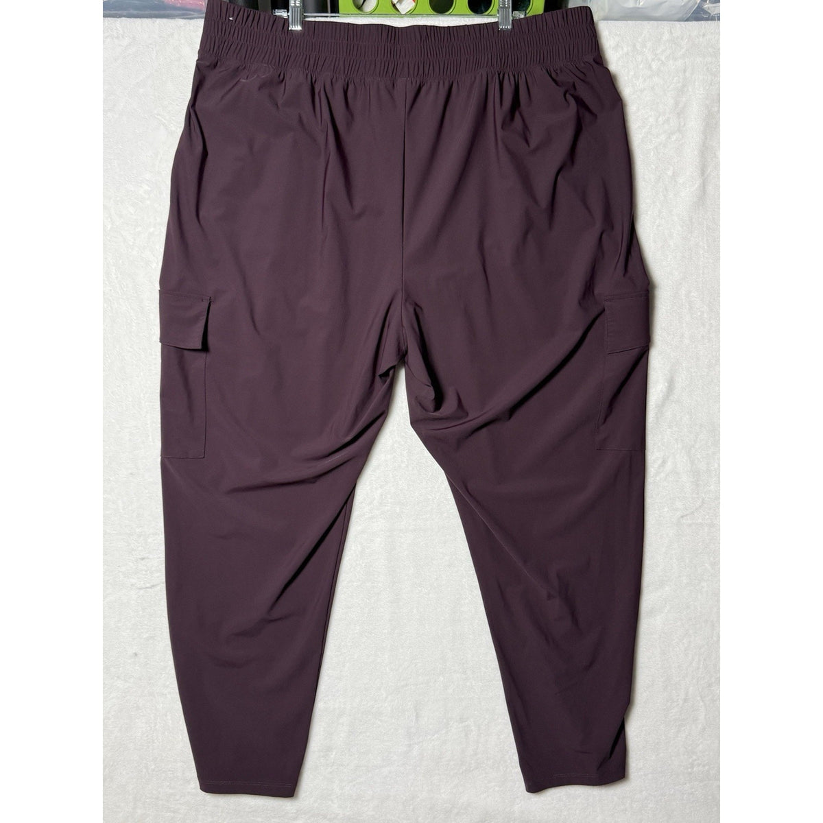 Old Navy Women’s XXL Tall High-Waisted SleekTech Cargo Pants Boxwood Purple