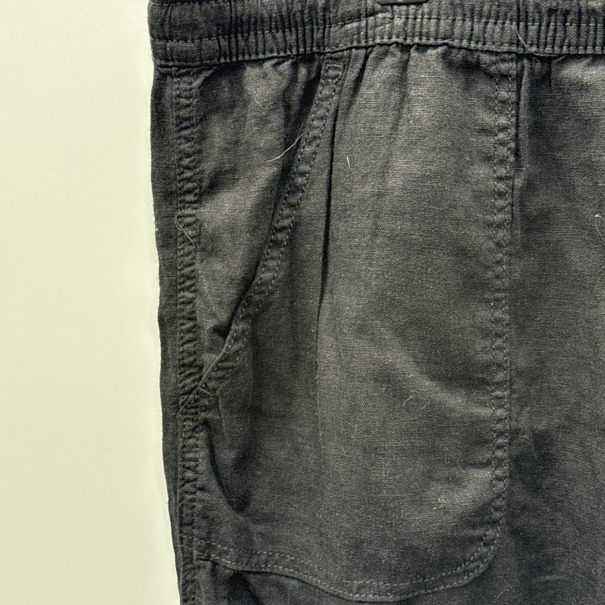 Time and Tru Black Linen Blend Pull On Shorts Women’s XXXL 22 Relaxed